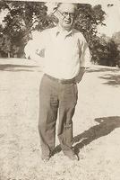 Harry Clutz at Swope Park where they went to cool off during the summers