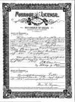 Harry and Ella Bogart Clutz Kesuba Wedding Certificate