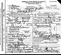 Samuel Sam Bogart Death Certificate