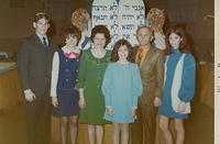 1968, Herb and Linda Siegel, Eva, Karen, Morris, & Bari Tulchinsky at Karen Tulchinsky Smith's Bat Mitzvah