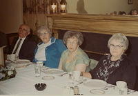 Abe Cohn, Clara Chike Cohn Baellow, ?, Rissel Cohn Ribakoff