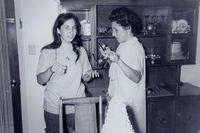 Linda Clutz Cohn and Thelma Hecht Clutz