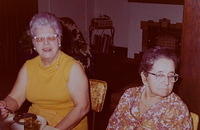 Ella Bogart and Anna Hecht, 2nd Seder at the home of L&L Cohn