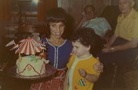 Barbara and Greg Clootz at Greg's 2nd Birthday - Aug, 1971