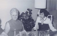 Ella Bogart Klutz and Dorothy Solomon at Larry Clootz' Bday - Feb 15, 1972