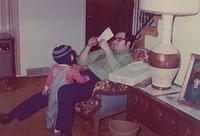 Larry & Greg Clootz at Larry's Bday - Feb 15, 1972