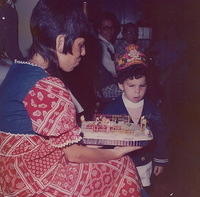 Barbara Solomon Clootz and Greg Clootz, Thelma Hecht Clutz Magariel in the background