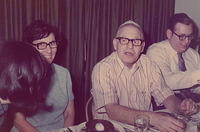 Thelma & Ted Clutz, Alfred on the right.  2nd Passover Seder