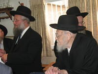 Reb Dovid Wilamowsky and Rav Yosef Elyashiv