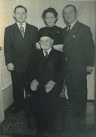 J, Mildred Galitzky Schulman, Ben Schulman.  Yaakov Mechal Schulman seated.