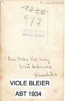 Violet Bleier Weiss Silvern in Zagreb or Zenta abt 1934