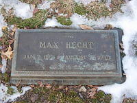 Headstone of Max Hecht