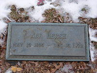 Headstone of Abraham Abe Hershkowitz Hersh.  See notes.