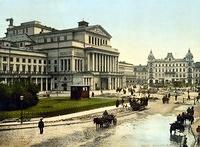 Warsaw - Theatre Square, 1900