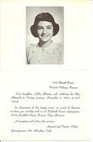 Libby Cohn Bas Mitzvah Invitation - Nov 11, 1960