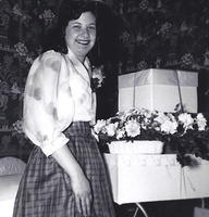 Bertie Cohn Levin at her wedding shower 1951