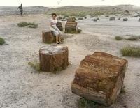 July 1986 - Thelma Hecht & Joe Magariel, Petrified Forest.  See notes.