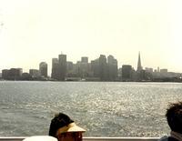 July 1986 - Thelma Hecht & Joe Magariel, Oakland Bridge Skyline.