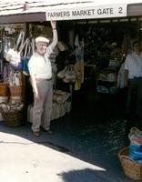 July 1986 - Thelma Hecht & Joe Magariel, Farmers Market, Knottsbury Farm, California.