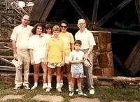 1987 Silver Dollar City, MO - Arnie Tropp, Michelle Tropp, Mindy Tropp, Pam Tropp, Marcia Clutz Tropp, Marc Tropp, Joe Magariel