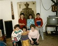 1987 Chanukah - (Back Row) David Magariel, Becca Cohn Wexler, Marc Tropp, (Front Row) Mindy Tropp Wolf, Sara Magariel Montogomery, Pam Tropp