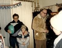 1987 Chanukah - Marcia Clutz Tropp, Marc Tropp, Arnie Tropp