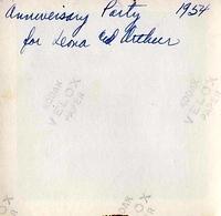 Anniversary Party for Leona and Arthur, 1954 - back