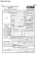 Miriam Wachsman Yad Vashem Page of Testimony