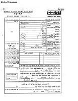 Rivka Wachsman Yad Vashem Page of Testimony