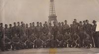 Leo Kershenbaum 4th from the left in the second row in Paris at the end of WWII.