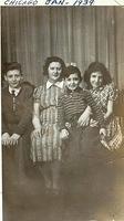 Sarah Steinlauf Schuman w children Morton, Fried Fritzi, and Ellis, Jan 1939