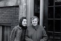 Sarah Steinlauf Schuman with Sandra Moskovitz, Chicago, 1950's