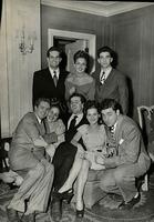 Blanche Becker Steinlauf (top center) with friends at their home, 9036 North Crawford Ave, Skokie, IL 60076