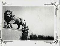 Blanche Becker Steinlauf at the Brookfield Zoo, 1940