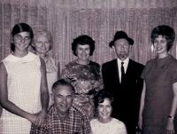 Barbara, Violet Bleier Silvern, Rochel Ganz?, Yitzchak Bleier, Joyce Steinlauf Corcia, 2nd:  Bill Silvern, ?