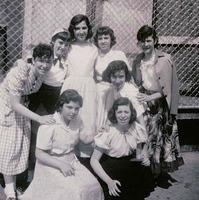 1951, Edith Rivka Weiss (standing center), School Crown Heights