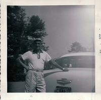 Markus Weisz 1956 w his first car, a 1955 Chevy Impala