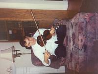 Uri Adler playing Zaidy Steinlaufs violin