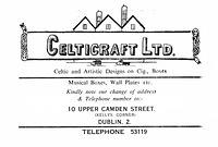 Avraham Andor Bleier's company, Celticraft Ltd, Celtic and Artisitc Designs on Boxes, Musical Boxes, Wall Plates, etc.  Dublin, Ireland Bleier