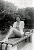 Edith Rivka Weiss boating at Jones Beach 1953