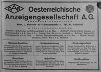 Karl Koppel Weisz Bakery, Vienna Phone Book Listing. Title page.  See notes 2.