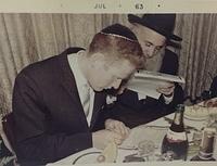 Joe Weiss and Uncle Shloime Weisz, 1963