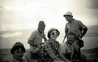 Joe Weiss and friends on top of Masada, Israel 1960