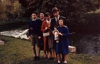 L to R:  Mordechai, Anna (wife), Esther Bleier Copperman, Yitzchak (husband), and Rachel Bleier in Dublin, Ireland