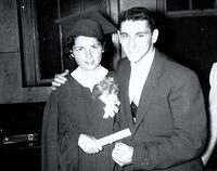 Graduation of Rivka Edith Weiss and Barry Hochdorf, Aug 1955