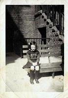 Florence Weiss Rosof at the orphanage.  See notes.