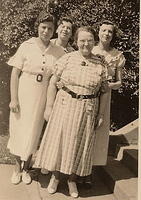 Betty Kamar Silverman, Jennie Kamar, Minnie Kamar, and Ida (Geri) Kamar Halper from Minneapolis, MN