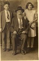 Louis and Fannie Cohn with Kolman Balaban, 1929.  See Notes.