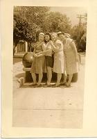 Hike Cohn Schulman, Fannie Cohn Cohen, and Marietta Ritz Cohn, and Esther Baellow Wolfson. Jacksonville, FL 1946