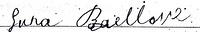 Libby Baellow Cohn Signature from Wedding Certificate